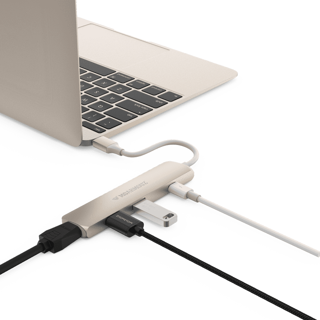MoArmouz - Type C (USB-C) 4 in 1 Multiport HDMI Hub