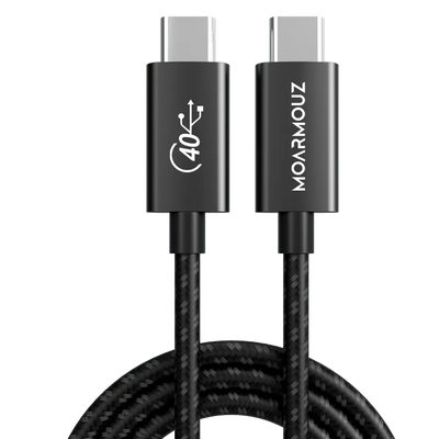 USB4 Gen3 USB-C Cable — 100W Charging, 8K Video, 40Gbps Data — Moarmouz