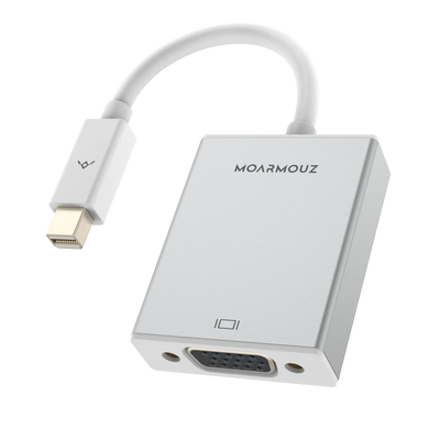 Mini DisplayPort to VGA Adapter — Supports 1080P Full HD Video — Moarmouz