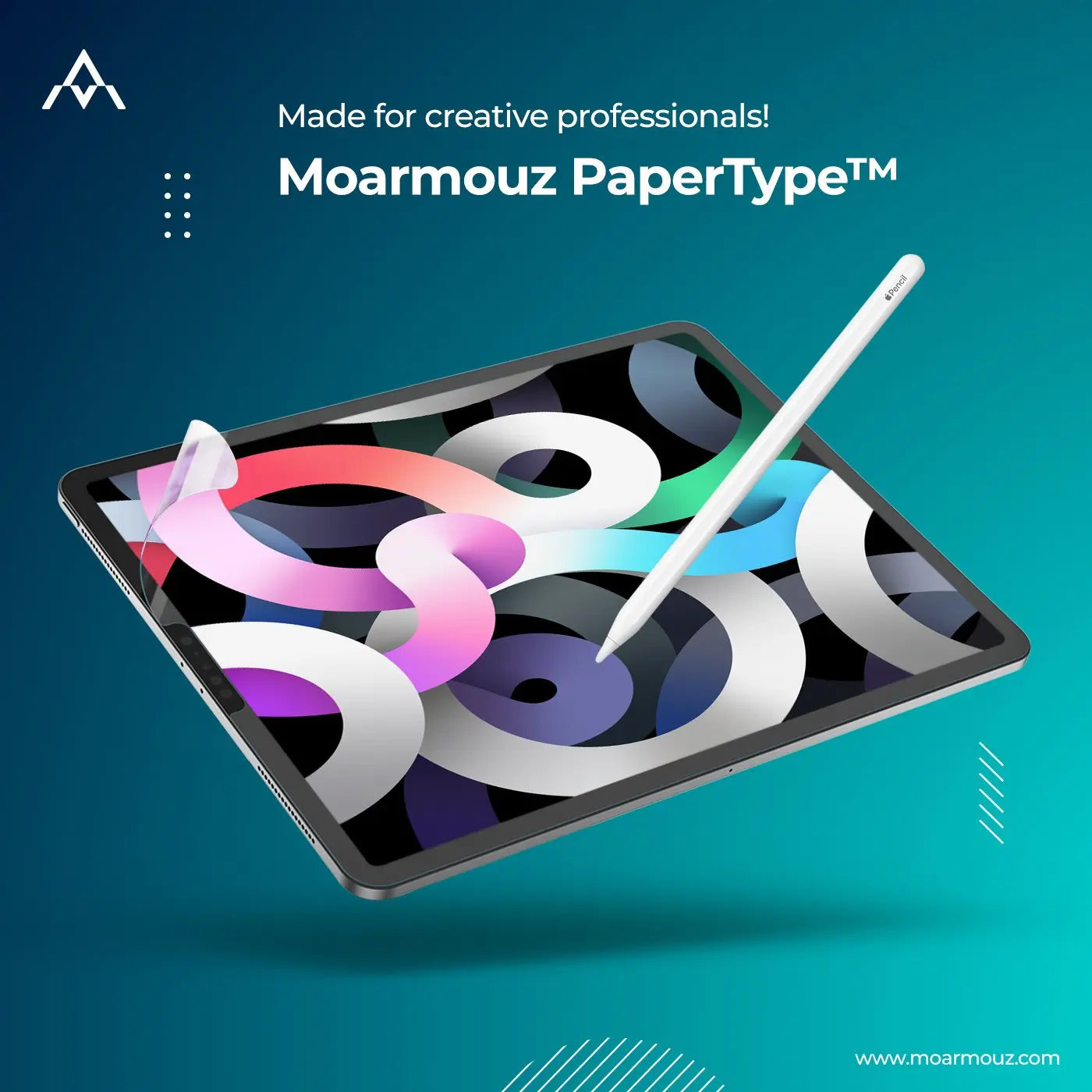 MoArmouz - PaperType® Screen Protector - Write, Draw and Sketch for iPads