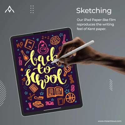 PaperType® Screen Protector - Perfect for Sketching, Writing, & Note-taking on iPads — Moarmouz