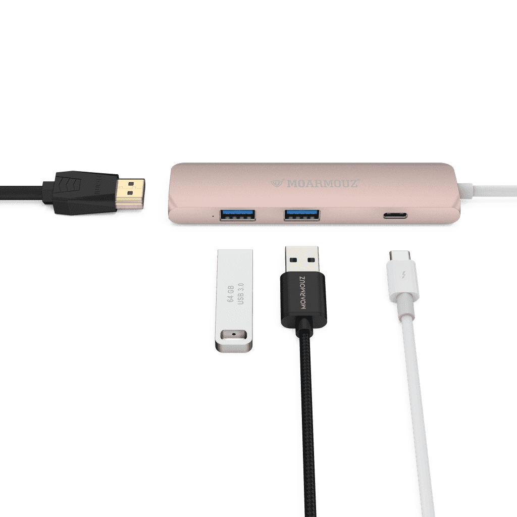 MoArmouz - Type C (USB-C) 4 in 1 Multiport HDMI Hub