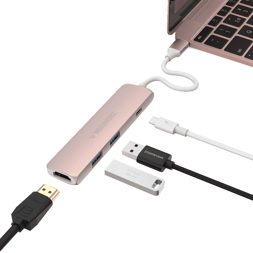 MoArmouz - Type C (USB-C) 4 in 1 Multiport HDMI Hub