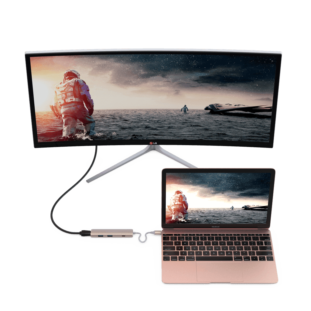 MoArmouz - Type C (USB-C) 4 in 1 Multiport HDMI Hub