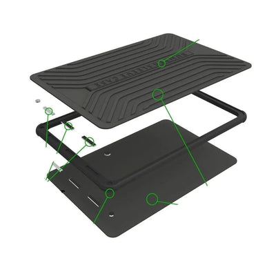 Shock and Water Resistant Rugged Bumper Laptop Sleeve with Magnetic Closure and Corner Protection — Moarmouz
