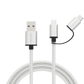 MoArmouz - 2 in 1 USB-C and Micro USB Cable