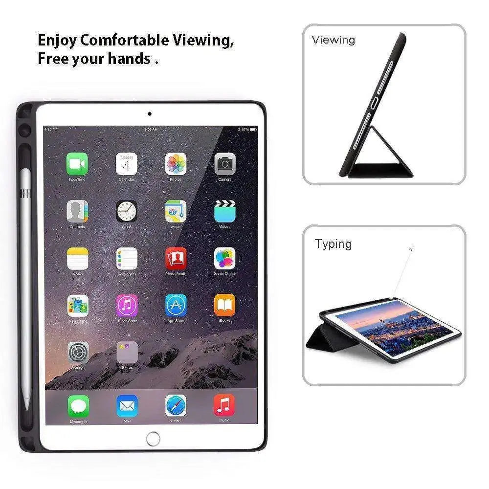 Trifold Stand Smart Case with Pencil Holder for iPad 9.7" (6th Gen, 2018) — Moarmouz