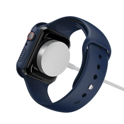 Rugged Armor Case with Tempered Glass Screen Protector for Apple Watch Series 6/5/4 & SE (44mm & 40mm) — Moarmouz