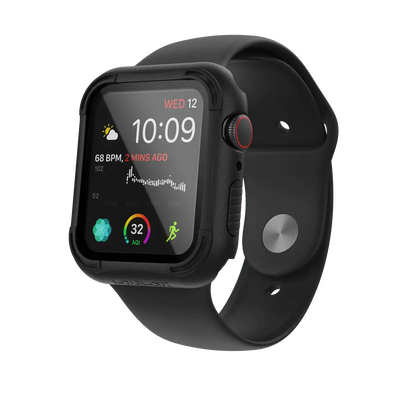 Rugged Armor Case with Tempered Glass Screen Protector for Apple Watch Series 6/5/4 & SE (44mm & 40mm) — Moarmouz