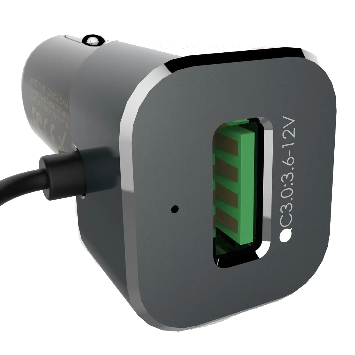MoArmouz - Type C Car Charger With USB-C Cable and QC 3 Outputs