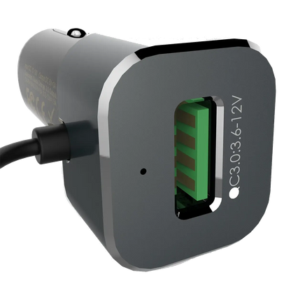 MoArmouz - Type C Car Charger With USB-C Cable and QC 3 Outputs