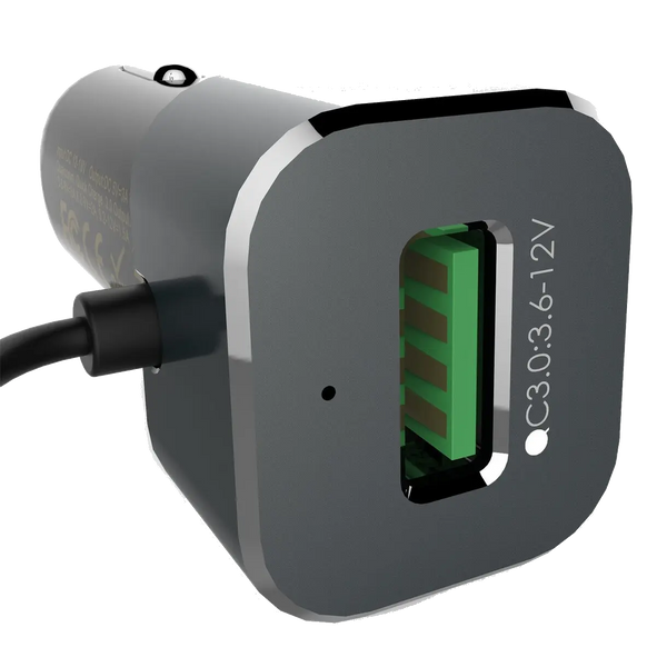 Car Charger with USB-C & QC 3.0