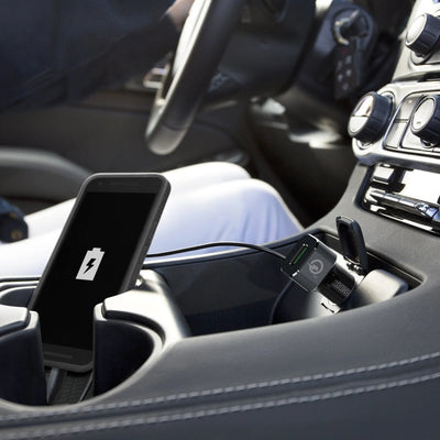 MoArmouz - Type C Car Charger With USB-C Cable and QC 3 Outputs